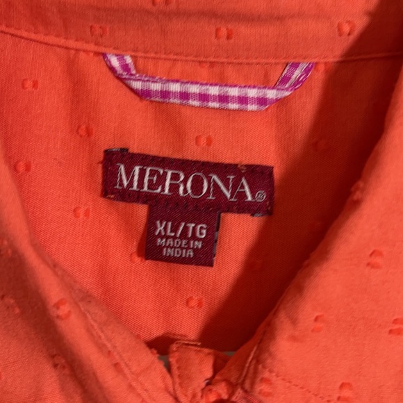 Merona Peach/Light Orangish XL fits like a roomy L - Picture 4 of 5